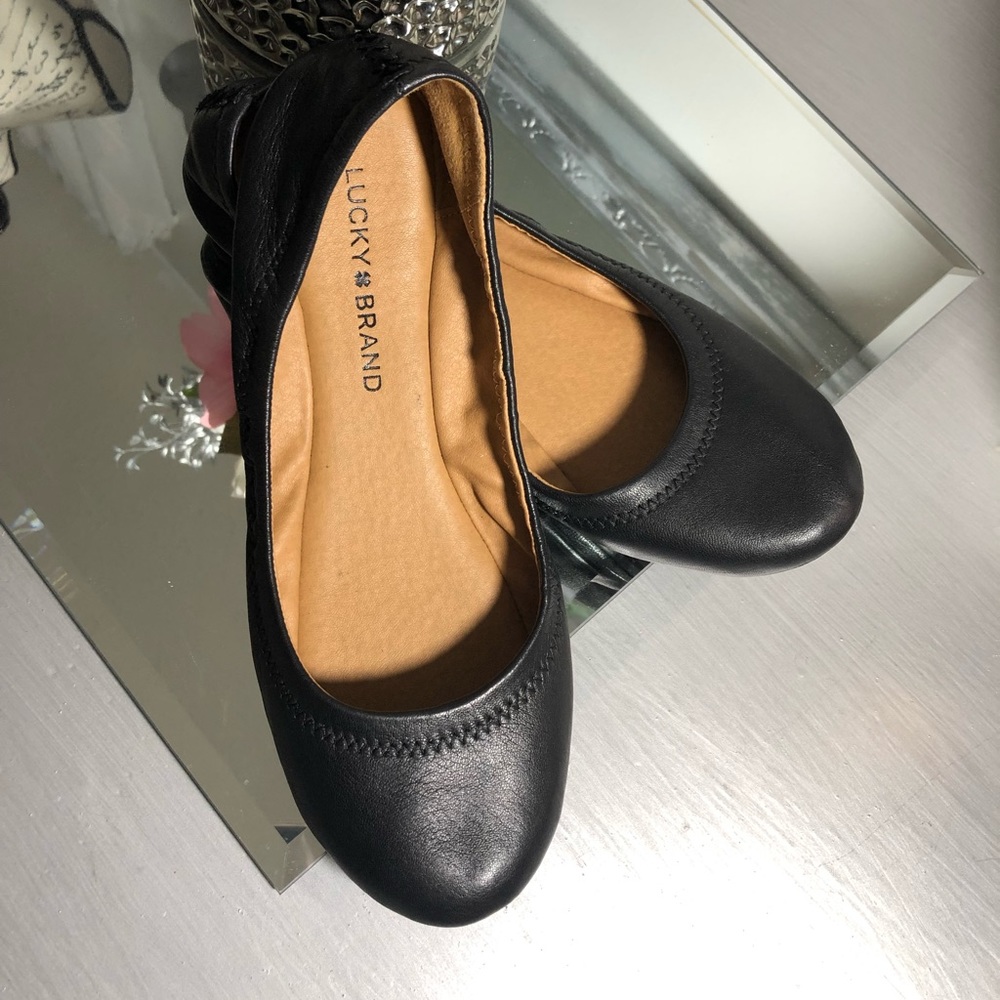 Lucky Brand Emmie Women's  Leather Ballet Flats